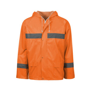 Reflective Rubberised Rainsuit Orange