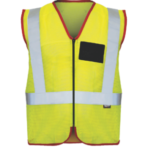 EN4 – lime poly antistatic flame retardant jacket with flame retardant silver tape.