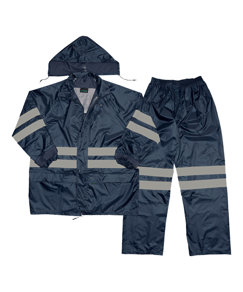 Polyester PVC Reflective Rain Suit